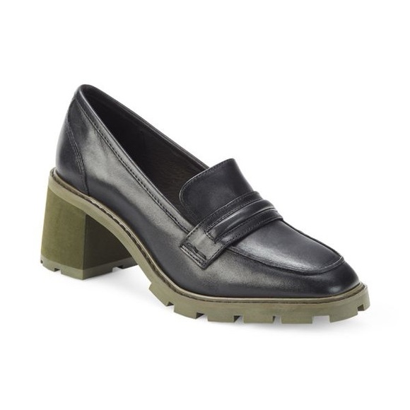 SANCTUARY Sa Parker Block Heel Leather Loafers NWOB 7 - Picture 1 of 10